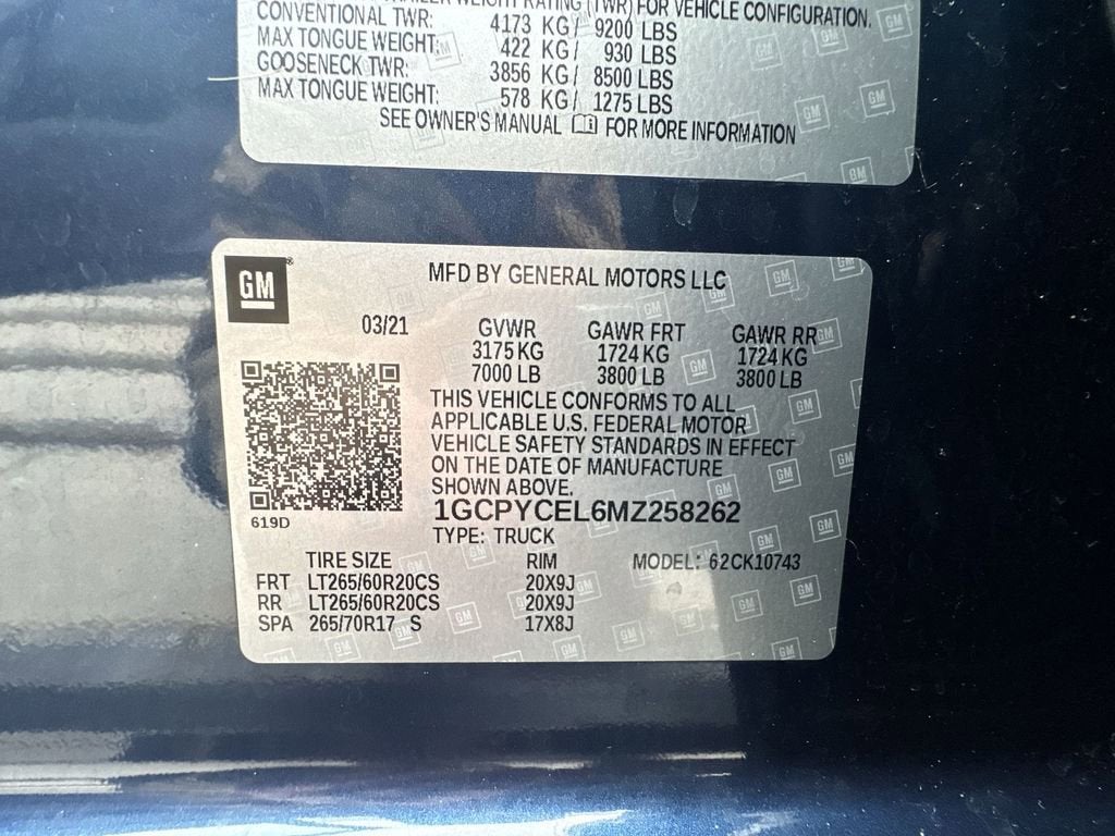 2021 Chevrolet Silverado 1500 Custom Trail Boss