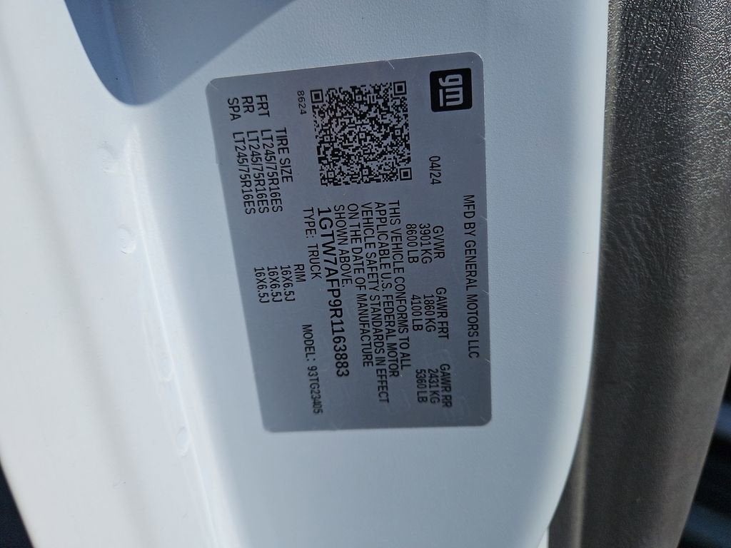 2024 GMC Savana Cargo 2500 Work Van