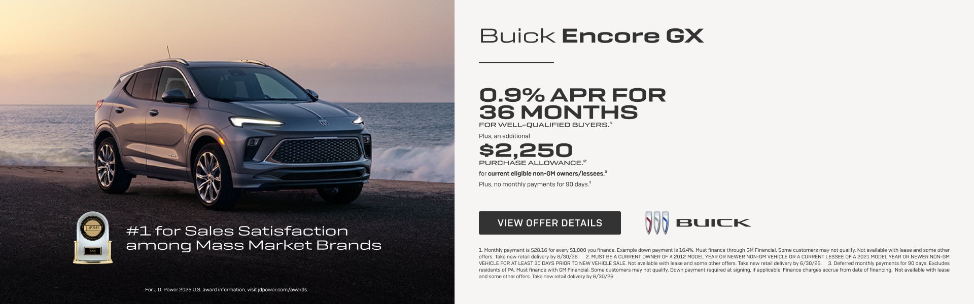 0.9% APR FOR 36 MONTHS
FOR WELL-QUALIFIED BUYERS.1

Plus, an additional $2,250 PURCHASE ALLOWANCE...