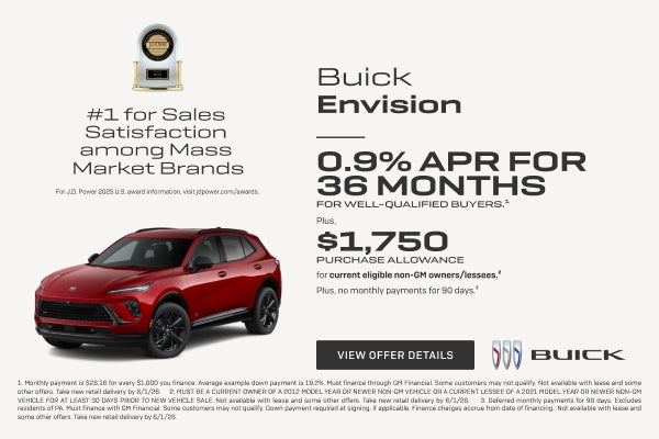 0.9% APR FOR 36 MONTHS 
FOR WELL-QUALIFIED BUYERS.1

Plus, $1,750 PURCHASE ALLOWANCE for current ...