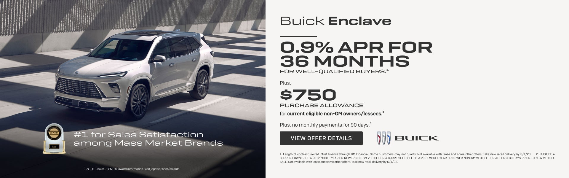 0.9% APR FOR 36 MONTHS
FOR WELL-QUALIFIED BUYERS.1

Plus, $750 PURCHASE ALLOWANCE for current eli...